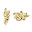 Picture of Eco-friendly PVD Vacuum Plating 304 Stainless Steel Flora Collection Charms Multicolor Leaf