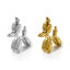 Picture of Eco-friendly PVD Vacuum Plating 304 Stainless Steel Charms Multicolor Dog Animal 3D 21mm x 15mm