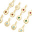 Picture of Brass Galaxy Charms 18K Gold Plated Irregular Star 16.5mm x 8mm