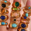 Bild von Umweltfreundliche PVD-Vakuumbeschichtung Stilvoll Einfach 18K Echtgold plattiert Edelstahl mit Zirkon Ring Für Frauen 17.3mm（US Größe:7)