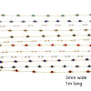 Image de 1 M Chaîne Perlée Accessoires pour la Fabrication de Bijoux Faits à la Main en 304 Acier Inoxydable 3mm