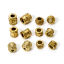 Immagine di 5 Pz Placcatura Sottovuoto Ecologica 304 Acciaio Inossidabile Perline per la Creazione di Gioielli con Fai-da-te 18K Vero Oro Placcato Tamburo Struttura