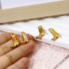 Picture of Eco-friendly PVD Vacuum Plating 304 Stainless Steel West Cowboy Charms 18K Gold Plated Boots Enamel 21mm x 13mm