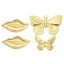 Picture of Eco-friendly PVD Vacuum Plating 304 Stainless Steel Insect Connectors Charms Pendants 18K Real Gold Plated Butterfly Animal