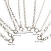 Picture of Silver Tone 304 Stainless Steel Link Chain With Spring Ring Clasp Necklace