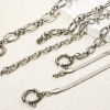 Picture of Silver Tone 304 Stainless Steel Link Chain With Spring Ring Clasp Necklace