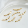 Picture of Eco-friendly Brass Real Gold Plated Curved Tube 3cm x 0.8cm