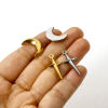 Picture of Eco-friendly Vacuum Plating 304 Stainless Steel Galaxy Charms Multicolor Half Moon Star