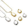 Picture of Eco-friendly PVD Vacuum Plating 304 Stainless Steel & Natural Shell Charms Multicolor Oval