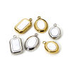 Picture of Eco-friendly PVD Vacuum Plating 304 Stainless Steel & Natural Shell Charms Multicolor Oval
