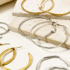 Picture of Exquisite Simple Silver Tone 304 Stainless Steel Hoop Earrings For Women