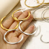 Picture of Eco-friendly PVD Vacuum Plating Exquisite Simple 18K Gold Plated 304 Stainless Steel Hoop Earrings For Women