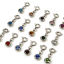 Immagine di 1 Pz 304 Acciaio Inossidabile Pietre Nascita Ciondoli Tondo Tono Argento 20mm x 6.5mm
