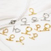 Picture of Brass Toggle Clasps Round Heart Multicolor