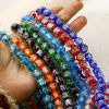 Bild von Muranoglas Perlen zur DIY-Schmuckherstellung Bunt Folie ca 10mm D., Loch:ca. 1.2mm