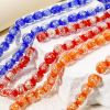 Bild von Muranoglas Perlen zur DIY-Schmuckherstellung Bunt Folie ca 10mm D., Loch:ca. 1.2mm