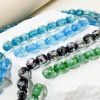Bild von Muranoglas Perlen zur DIY-Schmuckherstellung Bunt Folie ca 10mm D., Loch:ca. 1.2mm