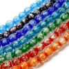 Bild von Muranoglas Perlen zur DIY-Schmuckherstellung Bunt Folie ca 10mm D., Loch:ca. 1.2mm