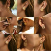 Picture of Eco-friendly Stylish Ins Style 18K Real Gold Plated Brass Texture Ear Post Stud Earrings