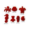 Picture of Zinc Based Alloy Ocean Jewelry Spacer Beads For DIY Jewelry Making Red Enamel