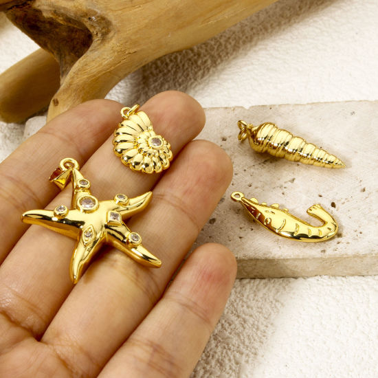 Picture of Eco-friendly Brass Ocean Jewelry Pendants 18K Real Gold Plated