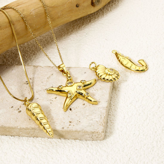 Picture of Eco-friendly Brass Ocean Jewelry Pendants 18K Real Gold Plated