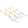Picture of Eco-friendly Brass Connectors Clasp For DIY Jewelry Making 3-shaped Real Gold Plated