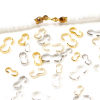Picture of Eco-friendly Brass Connectors Clasp For DIY Jewelry Making 3-shaped Real Gold Plated