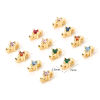 Picture of Eco-friendly Brass Spacer Beads For DIY Bracelet Jewelry Making Findings 14K Real Gold Plated Star 7mm x 3.5mm, Hole: Approx 0.8mm