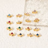 Picture of Eco-friendly Brass Spacer Beads For DIY Bracelet Jewelry Making Findings 14K Real Gold Plated Star 7mm x 3.5mm, Hole: Approx 0.8mm