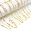 Immagine di 1 Pz Ecologico Ottone Catena a Graffetta Collana 18K Vero Oro Placcato