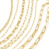 Imagen de 1 Unidad Respetuoso del Medio Ambiente Latón Catena di Fermagli Collares 18K Oro Real Chapado