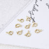 Picture of Eco-friendly Brass Bolt Spring Ring Clasps Round Real Gold Plated