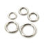 Picture of 304 Stainless Steel Bolt Spring Ring Clasps Round Silver Tone Polished