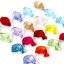 Picture of Glass Ocean Jewelry Beads For DIY Jewelry Making Conch/ Sea Snail At Random Mixed Color Transparent Dolphin 3D