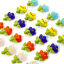 Bild von Muranoglas Flora Kollektion Perlen zur DIY-Schmuckherstellung Blumen Bunt 3D ca 22mm x 18mm, Loch:ca. 1.4mm