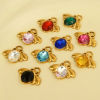 Imagen de 2 Unidades 304 Acero Inoxidable Insecto Colgantes Abejas Multicolor Rhinestone 11mm x 18mm