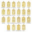 Picture of Eco-friendly Brass Tarot Pendants 18K Real Gold Plated Rectangle Double Sided Clear Cubic Zirconia 3cm x 1.5cm