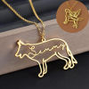 Imagen de 1 Unidad 304 Acero Inoxidable Collar con Nombre Personalizado Colgante con Letra Personalizada Perro Gato 45cm longitud