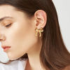 Imagen de 1 Par Elegante Sencillo Multicolor Latón Bowknot 3D Pendientes de Poste de Oreja Para Mujeres 26mm x 22mm