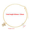 Picture of Eco-friendly Retro Stylish Multicolor Brass Box Chain Bowknot Imitation Pearl Pendant Charm Necklace For Women 45cm(17.7") long