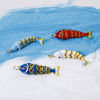Imagen de 1 Unidad Respetuoso del Medio Ambiente Latón Joyería del océano Colgantes 18K Oro Real Chapado Multicolor Esmalte Pez Movible 4.1cm x 1cm