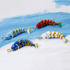 Imagen de 1 Unidad Respetuoso del Medio Ambiente Latón Joyería del océano Colgantes 18K Oro Real Chapado Multicolor Esmalte Pez Movible 4.1cm x 1cm