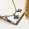 Picture of Zinc Based Alloy Patina Charms Antique Copper Blue Bee Animal Moon