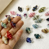 Imagen de 10 Unidades Cuentas Para Hacer Joyas De Bricolaje Cerámica de Caracola , Multicolor 3D 20mm x 11mm, Agujero: acerca de 1.6mm