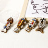 Image de 1 Pièce Pendentifs en Céramique Bijoux d'Océan Forme Poisson Multicolore