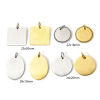 Picture of Eco-friendly 304 Stainless Steel Blank Stamping Tags Charms Geometric Multicolor