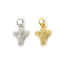 Picture of Eco-friendly Brass West Cowboy Charms Real Gold Plated Cactus 17mm x 9mm