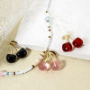Picture of Zinc Based Alloy 3D Charms Gold Plated Multicolor Cherry Fruit 29mm x 28mm