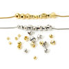 Picture of Eco-friendly Brass Beads For DIY Jewelry Making Single Hole Real Gold Plated Round Disc Faceted